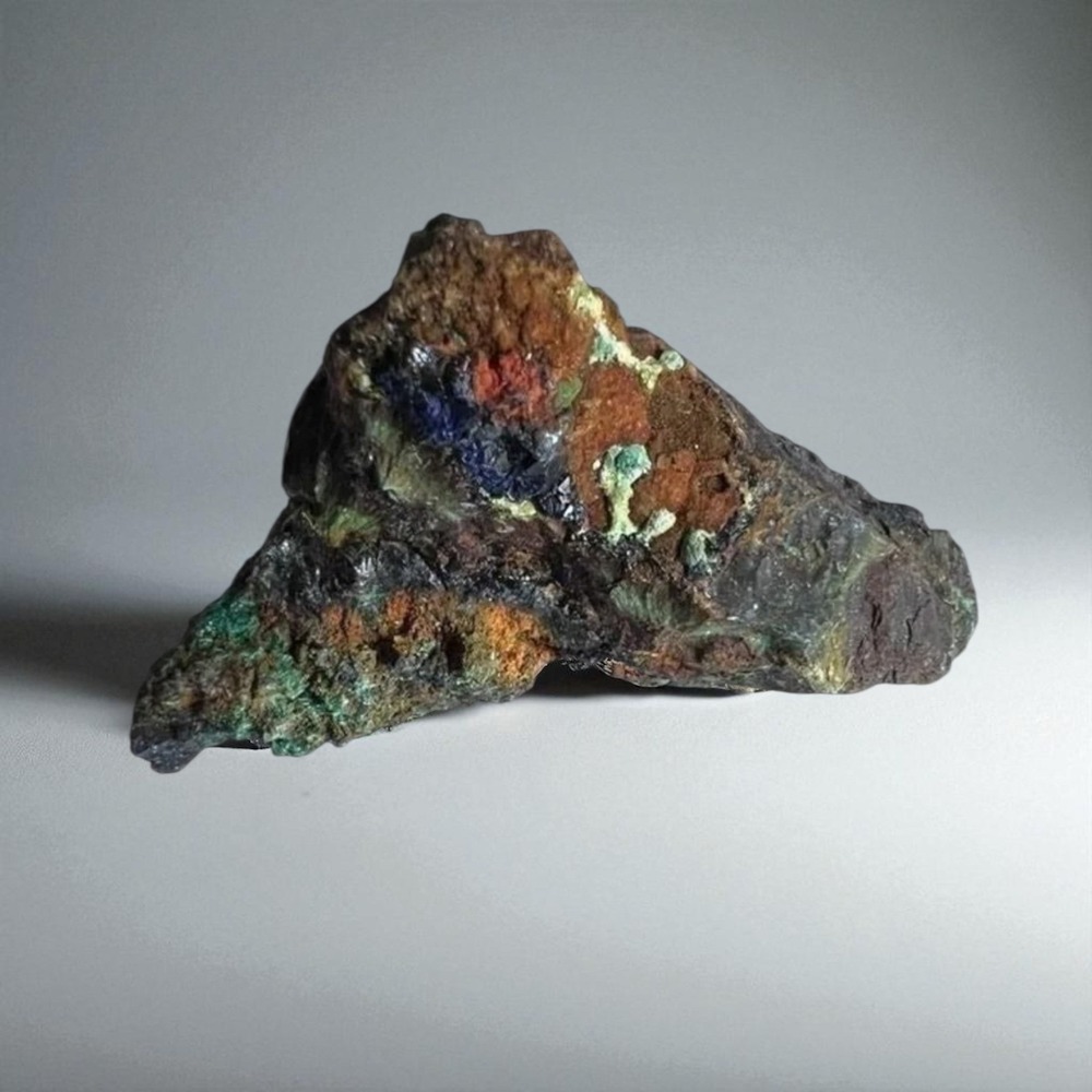 Vibrant Azurite Malachite Crystal Specimen | Natural Mineral‎ Decor Aesthetic